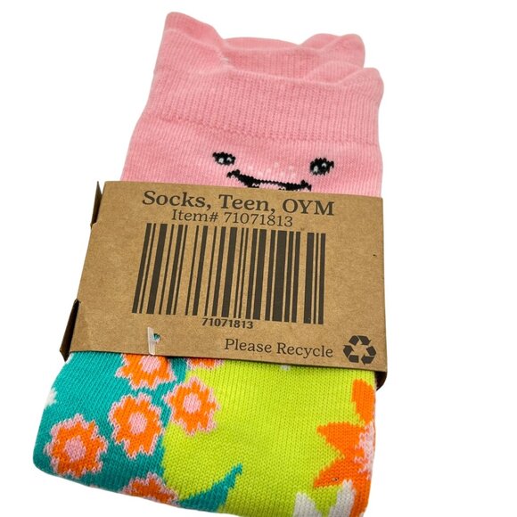 Girl Scout Axolotl Reward Teen Socks NWT Cotton Blend Little Brownie Bakers - Picture 1 of 2